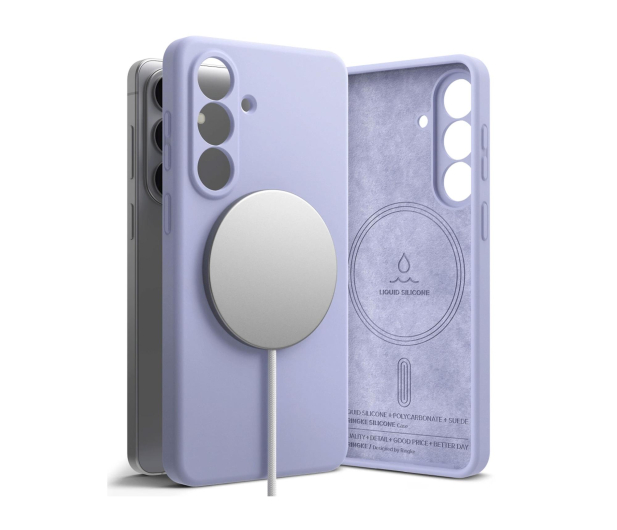 Ringke Silicone Magnetic Magsafe Galaxy S26 Lavender - 1500209 - zdjęcie